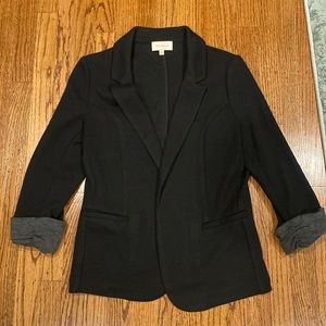 Black Polyester blazer